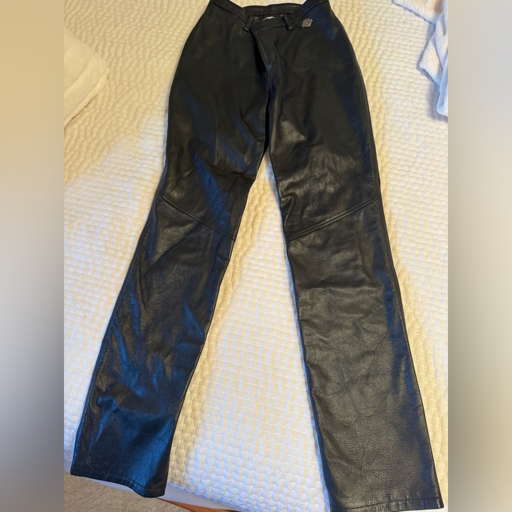Women’s Harley Davidson Black Leather Pants